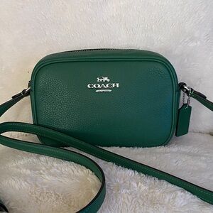 New COACH pebbled leather mini Jamie camera bag